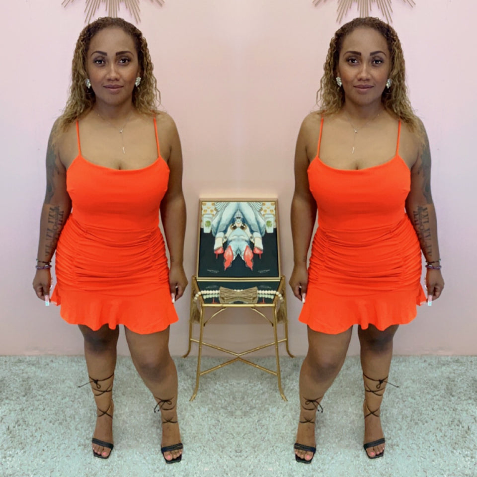 Hopeless Mini Dress (Orange)