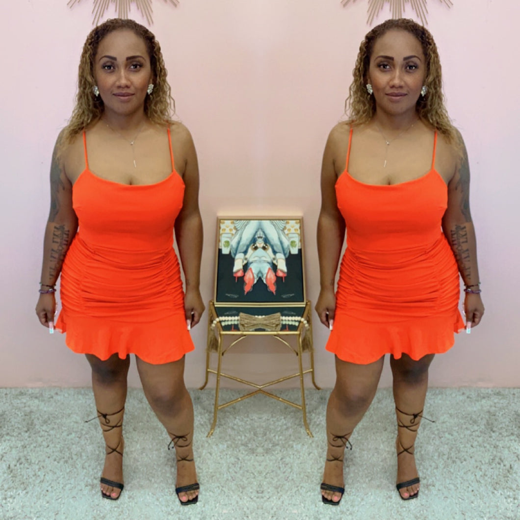 Hopeless Mini Dress (Orange)