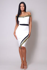 Gianna Midi Dress (Ivory)