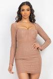 Believe Mini Dress (Mocha)