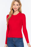 Alice Long Sleeve Top (Red)