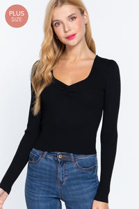 Diamond Black Top (Plus Size)