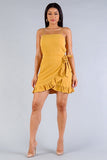 Alva Wrap Dress (Mustard)