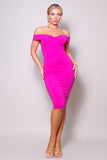 Julia Midi Dress (Pink)