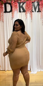 Angel Mini Dress (Nude) Plus Size