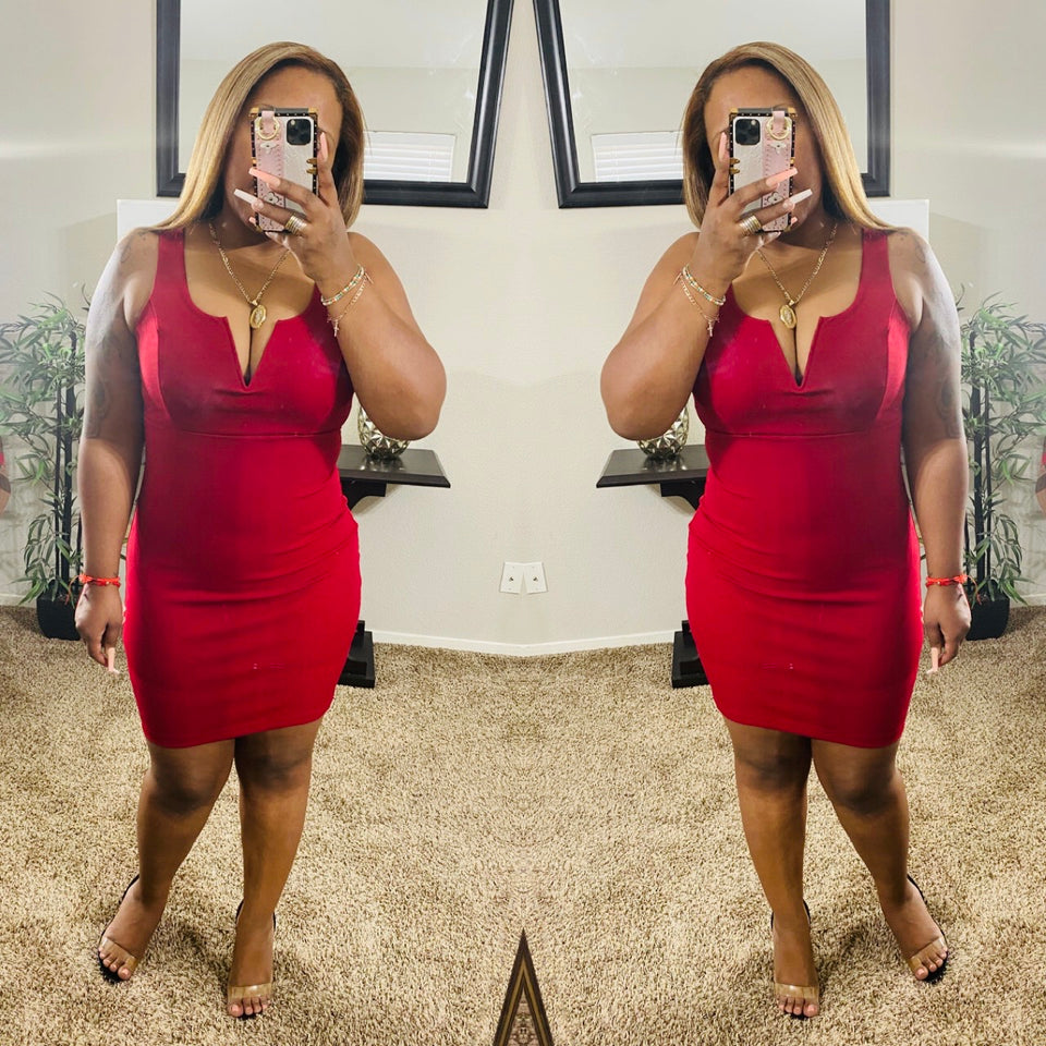 Roy Mini Dress (Ruby)