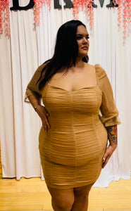 Angel Mini Dress (Nude) Plus Size